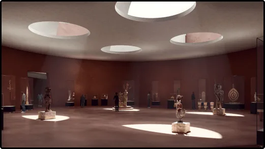 Salle du Musée International du Vodun