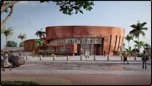 Parvis du Musée International du Vodun